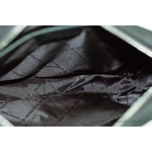 NEW Michael Kors Jet Set East West Crossbody Black Signature Logo Leather Bag L - Picture 11 of 11